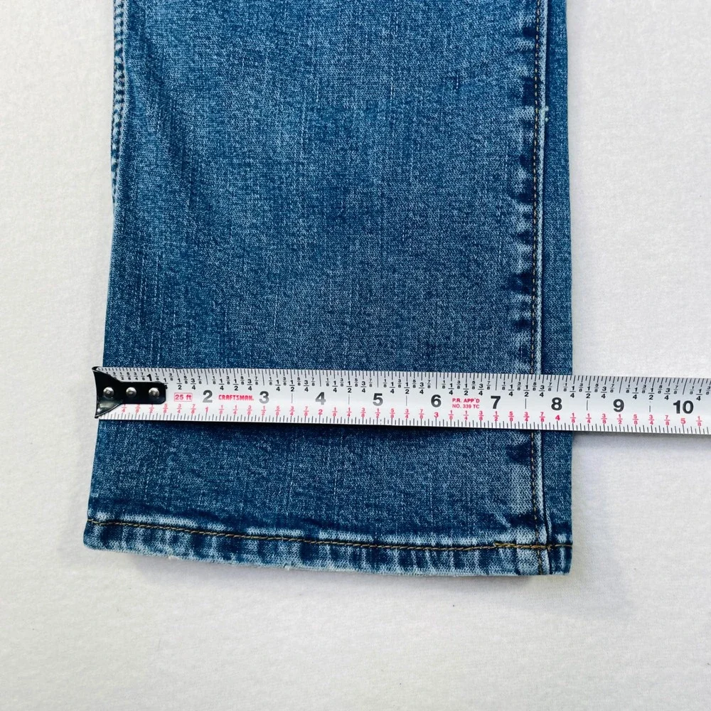 Wrangler Womens Bootcut Jeans Medium Wash Denim Blue 5-Pocket Size 33x29 - Picture 11 of 13